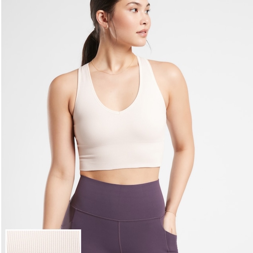 Athleta cropped work out top